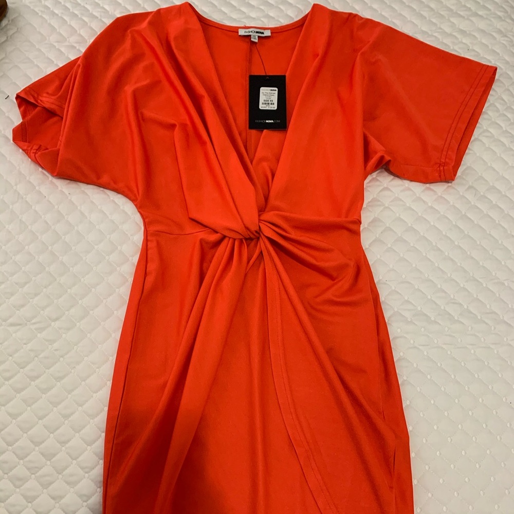 New, with tags! Vibrant orange dress